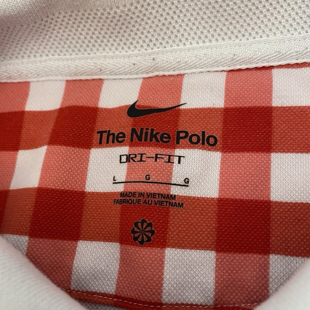 Nike Dri-FIT Victory Men's Printed Polo Red White Size LARGE DH0650-657 - Picture 5 of 14